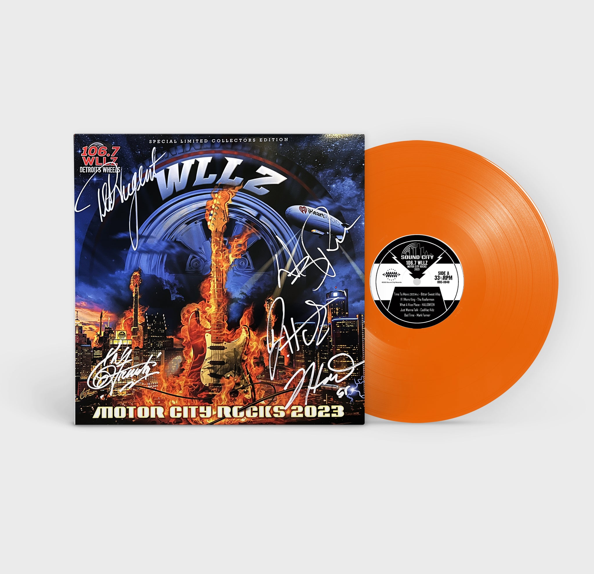 WLLZ Motor City Rocks 2023 ~ Limited Edition SIGNED Vinyl
